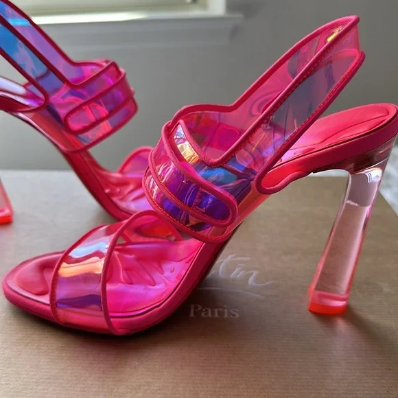 NEW Christian Louboutin LOUBI DUNISS 100 Size 37 - Picture 6 of 10